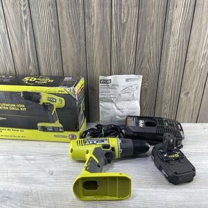 Ryobi ONE+ 18V Lithium-Ion Starter Drill Kit. New Open Box